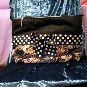 Cute cloth shoulder bag polka-dot & paisley pattern NWOT